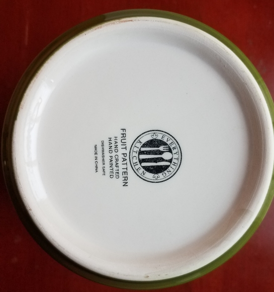 Ceramic Fruit Pattern Utensil Crock - Picture 5 of 6